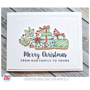 Avery Elle Christmas Packages Stamp Set class=