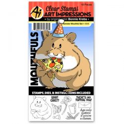 Art Impressions Hamster Mouthful Stamp and Die Set
