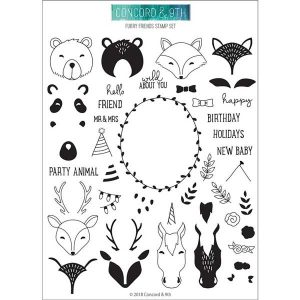 Concord & 9th Furry Friends Stamp Set