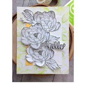 Impression Obsession Rose Leaves Cover-A-Card Stamp class=
