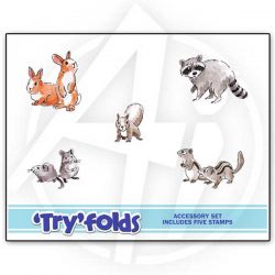 Art Impressions Furries TryFolds Stamp Set