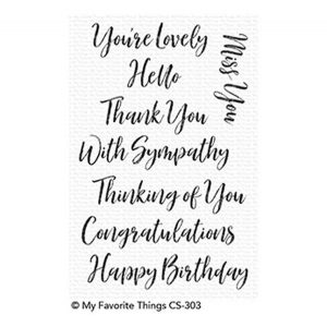 My Favorite Things Brushstroke Expressions Stamp Set