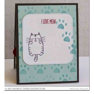 My Favorite Things Staggered Paw Prints Mix-ables Stencil class=