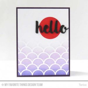 My Favorite Things Cascading Scallop Stencil class=