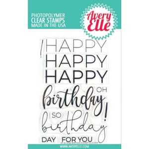 Avery Elle Big Birthday Stamp Set