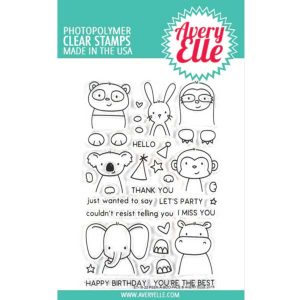 Avery Elle Peek-A-Boo Pals Stamp Set