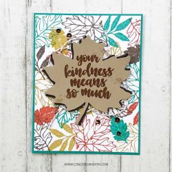 Concord & 9th Thankful Leaves Turnabout Stamp Set