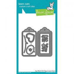 Lawn Fawn Say What? Gift Tags Lawn Cuts