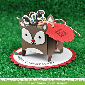 Lawn Fawn Tiny Gift Box Deer Add-on Lawn Cuts class=