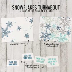 Concord & 9th Snowflakes Turnabout Stamp