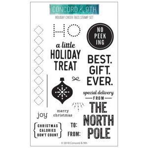 Concord & 9th Holiday Cheer Tag Stamp Set