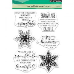 Penny Black Snowflake Sentiments Stamp Set