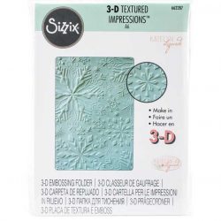 Sizzix 3-D Textured Impressions Embossing Folder - Winter Snowflakes