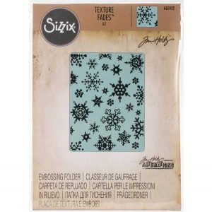 Sizzix - Tim Holtz Texture Fades Embossing Folder - Simple Snowflakes