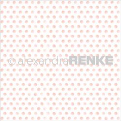 Alexandra Renke Pink Dots Cardstock  - 12" x 12"