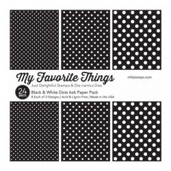 My Favorite Things Black & White Dots Paper Pack