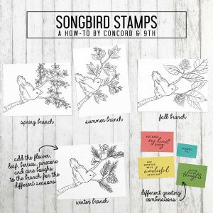 Concord & 9th Songbird Stamp Set class=