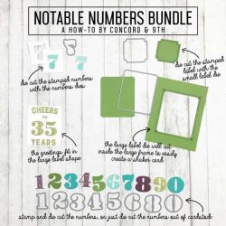 Concord & 9th Notable Numbers Stamp Set