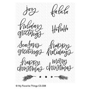 My Favorite Things Hand-Lettered Holiday Greetings