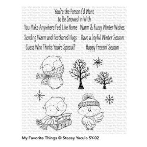 My Favorite Things Warm & Feathered Hugs Stamp Set