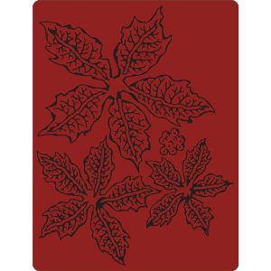 Sizzix/Tim Holtz Texture Fades Embossing Folder – Tattered Poinsettia