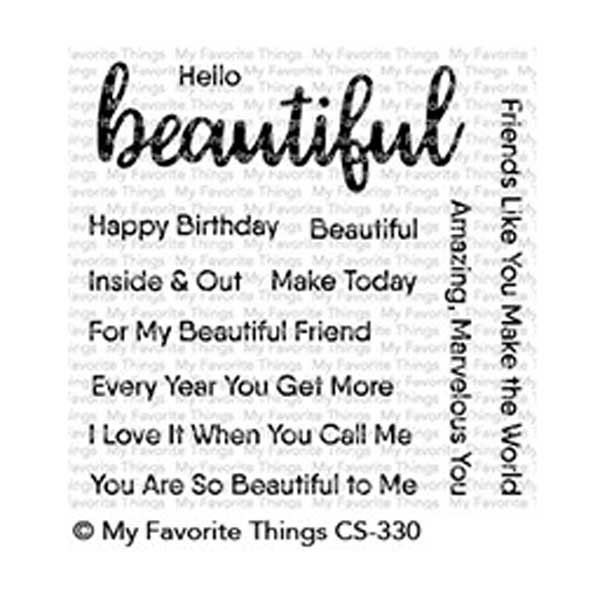 My Favorite Things Hello Beautiful Stamp Set The Foiled Fox