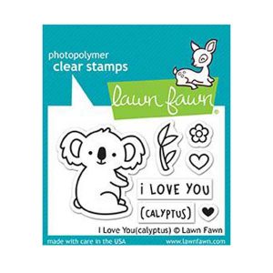 Lawn Fawn I Love You (calyptus) Stamp Set