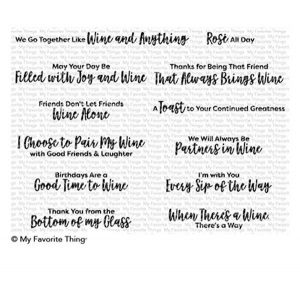 My Favorite Things Good Time to Wine Stamp Set