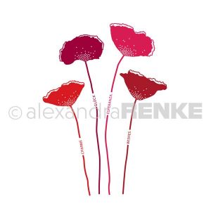 Alexandra Renke Poppy Flower Stamp Set class=