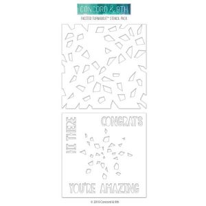 Concord & 9th Faceted Turnabout Stencil Pack
