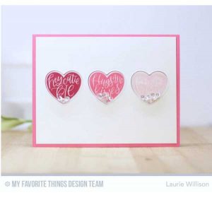 My Favorite Things Heart Trio Shaker Pouches class=