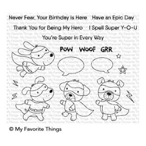 My Favorite Things Super Dog Stamp Set