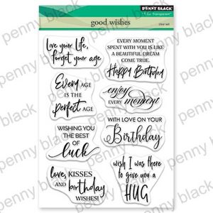Penny Black Good Wishes Stamp Set class=
