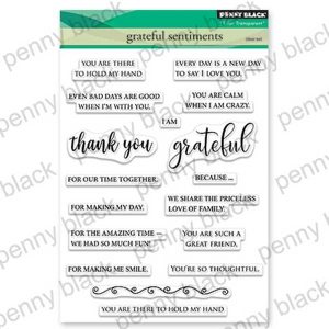 Penny Black Grateful Sentiments Stamp Set class=