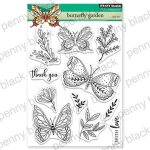 Penny Black Butterfly Garden Stamp Set