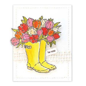 Penny Black Blooming Boots Stamp class=