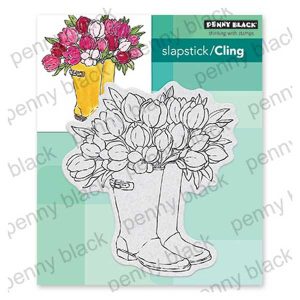Penny Black Blooming Boots Stamp