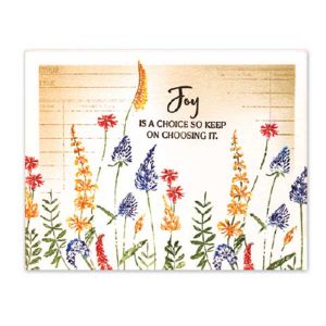 Penny Black A Floral Twist Stamp class=