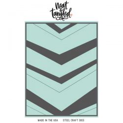 Neat & Tangled Wonky Chevron Cover Plate Die