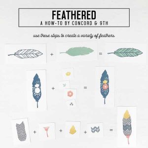 Concord & 9th Feathered Stamp Set class=