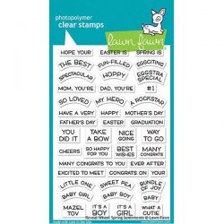 Lawn Fawn Reveal Wheel Spring Sentiments Stamp Set