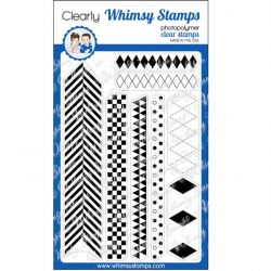 Whimsy Stamps Basic Backgrounds & Borders 2 Stamp Set