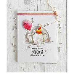 Whimsy Stamps Sketched Elephants Stamp Set