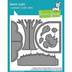 Lawn Fawn Shadow Box Card Park Add-On Lawn Cuts