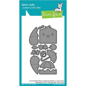 Lawn Fawn Tiny Gift Box Chick and Duck Add-On Lawn Cuts