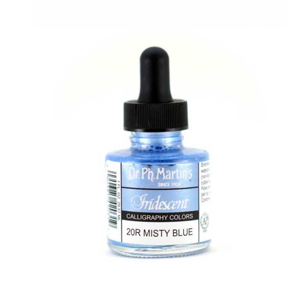 Dr Ph Martin S Iridescent Calligraphy Color Misty Blue The Foiled Fox