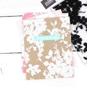 The Stamp Market Floral Background Stamp class=