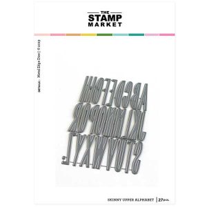 The Stamp Market Skinny Upper Alpha Die Set