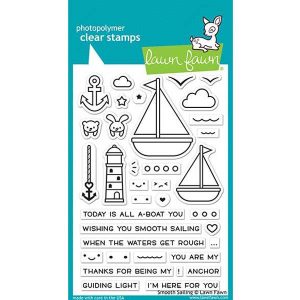 Lawn Fawn Smooth Sailing Stamp Set <span style="color:red;">Blemished</span>