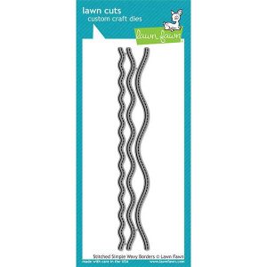 Lawn Fawn Stitched Simple Wavy Borders
